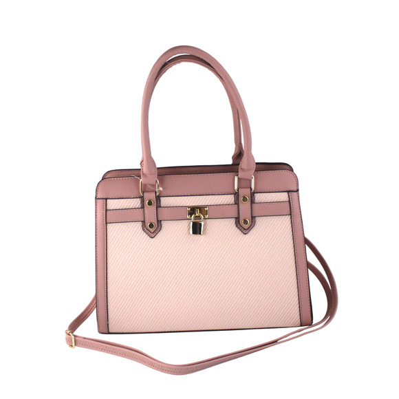 AR New York Satchel 2in1 Handbag Women Brown PU Structured Shoulder Bag NWT - Picture 16 of 16